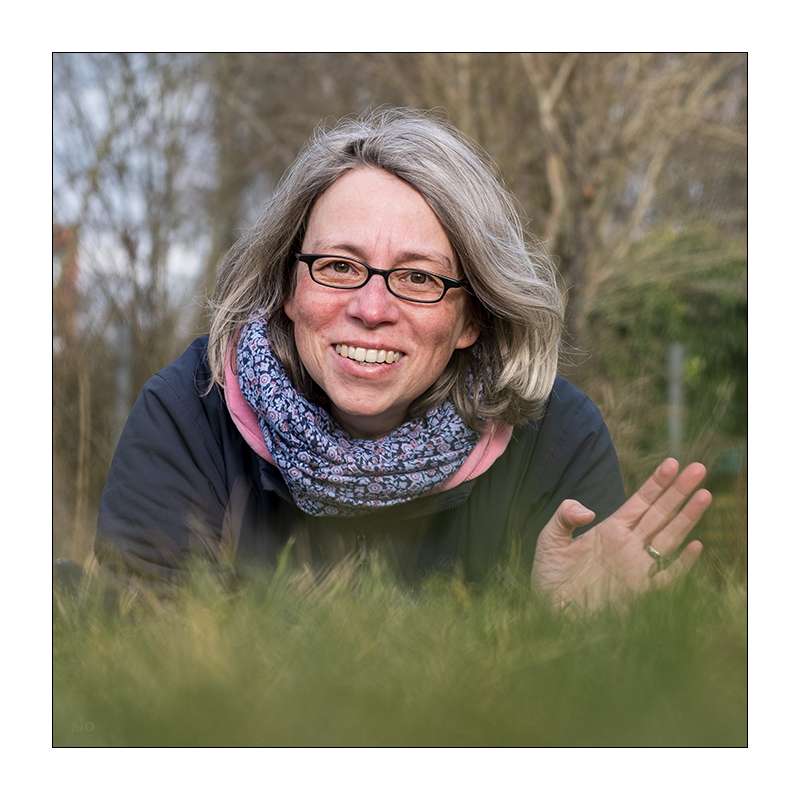 Selbstportrait im Schrebergarten